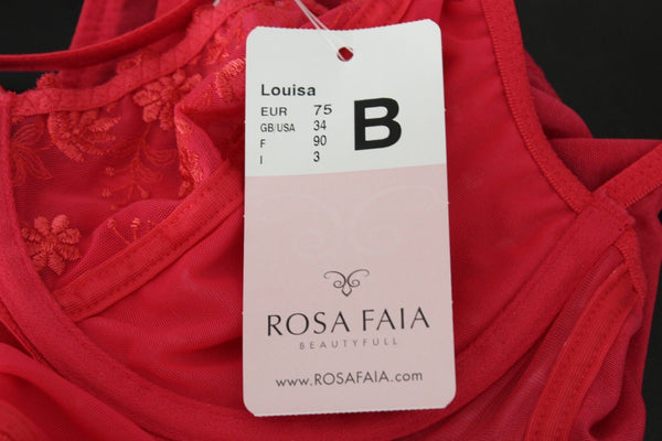 Rosa Faia New $99 34B Pink Style 5658.253 Unpadded Underwire Bra