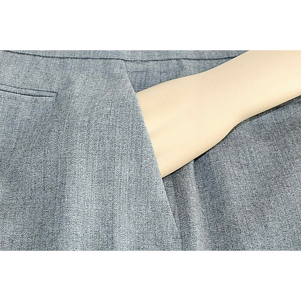 Byblos Sz 42 x 32 Gray Magenta Side Panel Wool Cotton Blend Trouser Pants