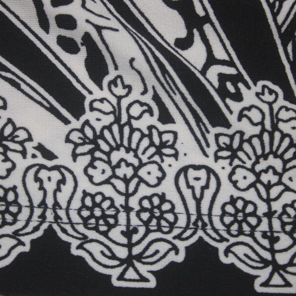 Alfani Dress Sz L Black White Peplum UnLined Polyester Spandex Dress
