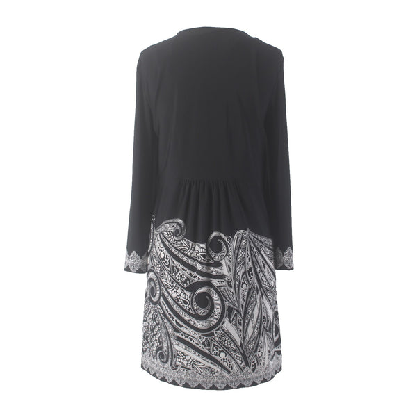 Alfani Dress Sz L Black White Peplum UnLined Polyester Spandex Dress