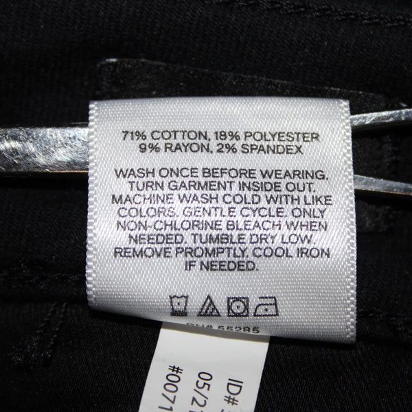 Express NEW $80 Sz 2S x 25 Black Denim Skinny High Rise Cotton Polyester Jeans