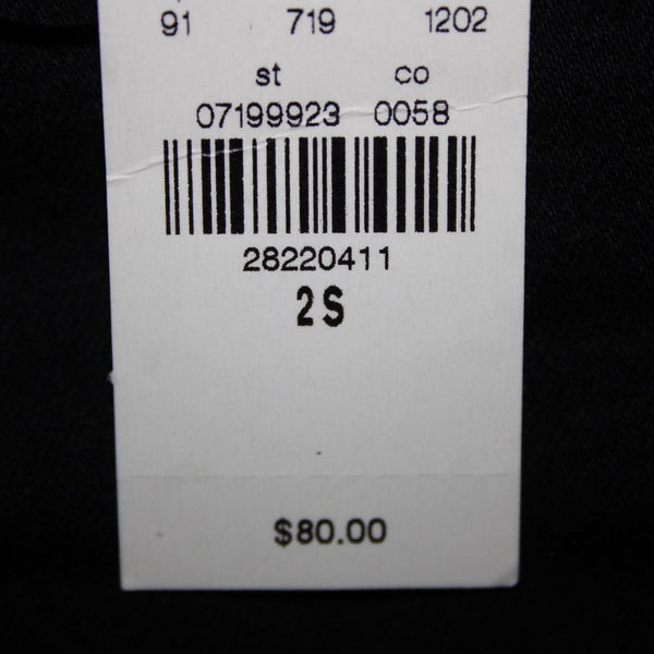 Express NEW $80 Sz 2S x 25 Black Denim Skinny High Rise Cotton Polyester Jeans