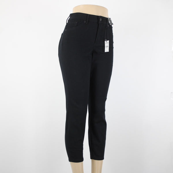 Express NEW $80 Sz 2S x 25 Black Denim Skinny High Rise Cotton Polyester Jeans
