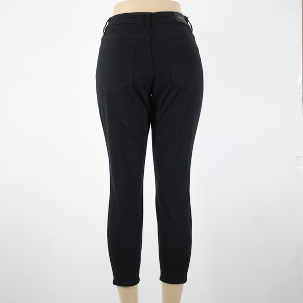 Express NEW $80 Sz 2S x 25 Black Denim Skinny High Rise Cotton Polyester Jeans