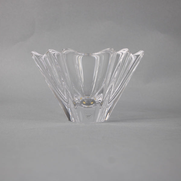 Orrefors Orion Bon Bon Bowl Clear Crystal Crenellated Orion 3.5" Crystal Bowl