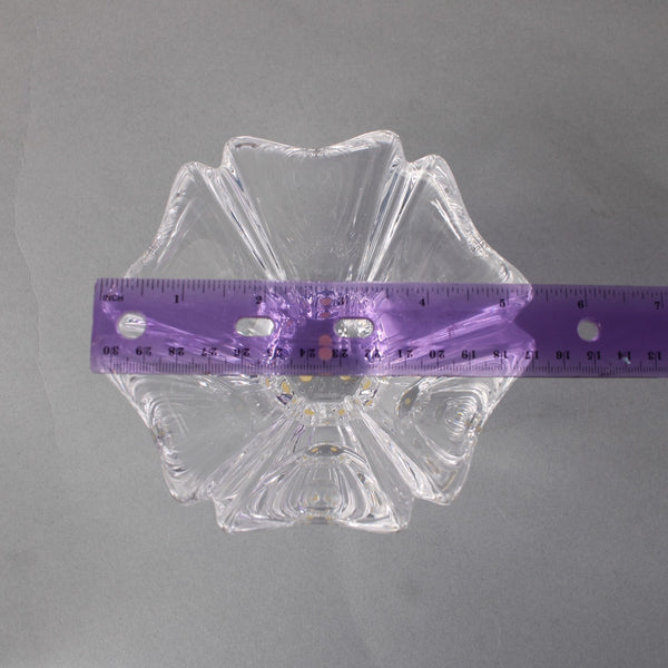 Orrefors Orion Bon Bon Bowl Clear Crystal Crenellated Orion 3.5" Crystal Bowl