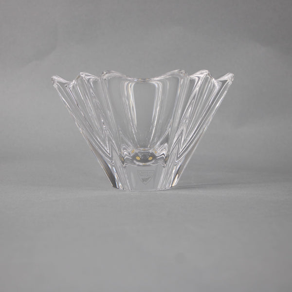 Orrefors Orion Bon Bon Bowl Clear Crystal Crenellated Orion 3.5" Crystal Bowl