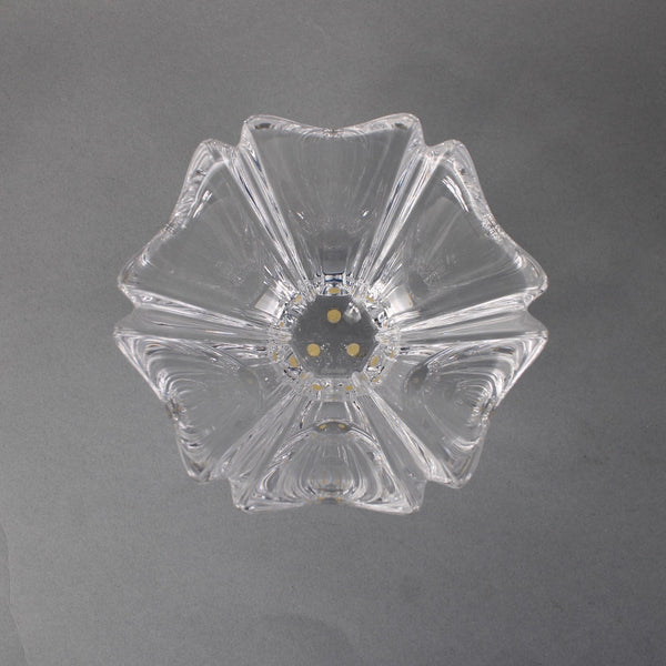 Orrefors Orion Bon Bon Bowl Clear Crystal Crenellated Orion 3.5" Crystal Bowl