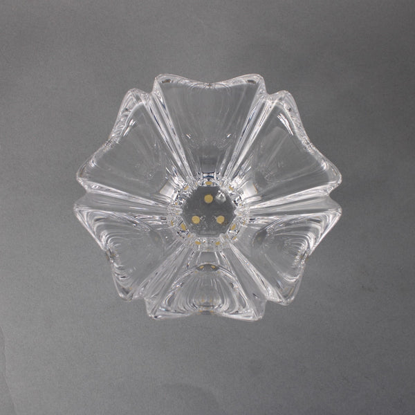 Orrefors Orion Bon Bon Bowl Clear Crystal Crenellated Orion 3.5" Crystal Bowl