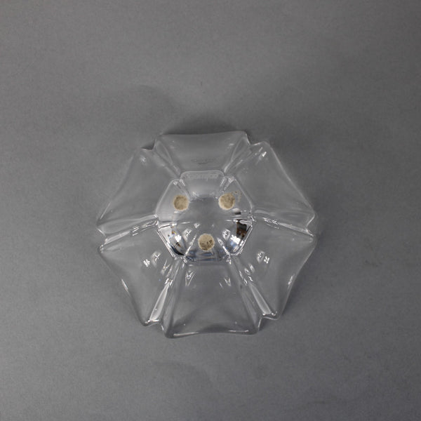 Orrefors Orion Bon Bon Bowl Clear Crystal Crenellated Orion 3.5" Crystal Bowl