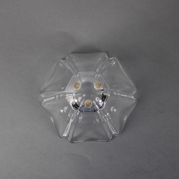 Orrefors Orion Bon Bon Bowl Clear Crystal Crenellated Orion 3.5" Crystal Bowl