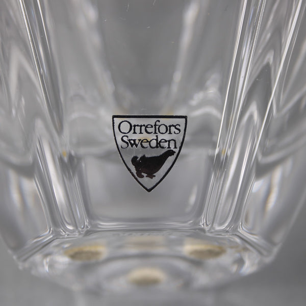 Orrefors Orion Bon Bon Bowl Clear Crystal Crenellated Orion 3.5" Crystal Bowl