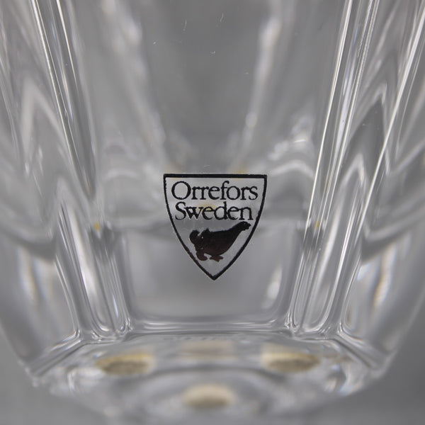 Orrefors Orion Bon Bon Bowl Clear Crystal Crenellated Orion 3.5" Crystal Bowl
