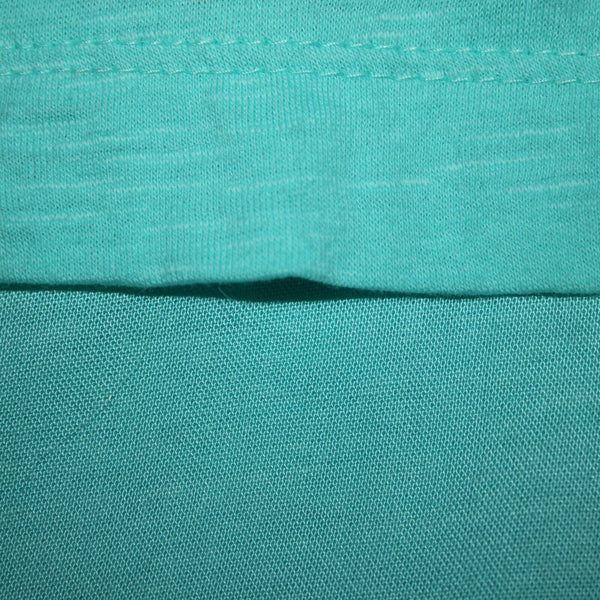 Style Co NEW $39 Core Sz 2X Pacific Aqua Blue Asymmetrical 100% Cotton Rayon Top