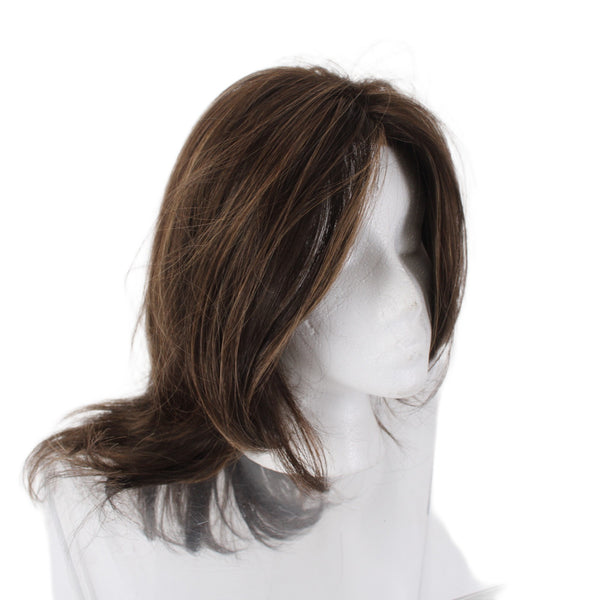 Noriko Wig NEW $312 Jem Coffee Latte Mid Length Human Hair Wig