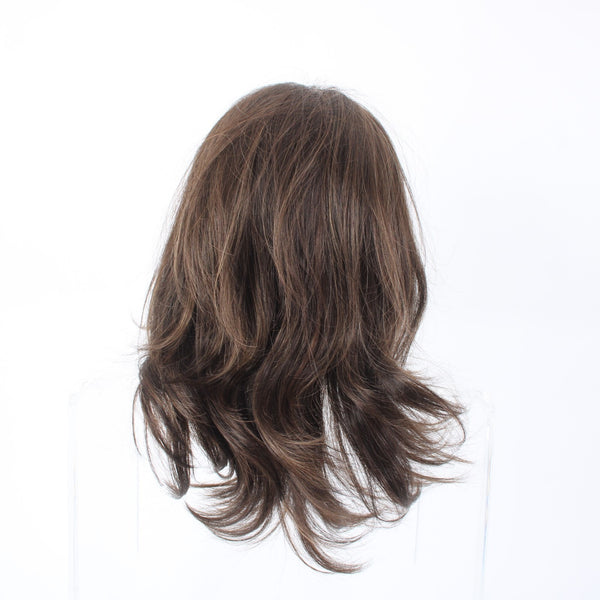 Noriko Wig NEW $312 Jem Coffee Latte Mid Length Human Hair Wig