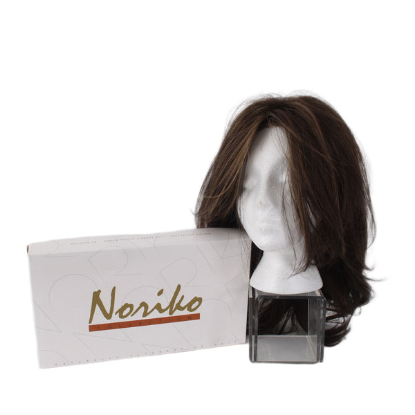 Noriko Wig NEW $312 Jem Coffee Latte Mid Length Human Hair Wig