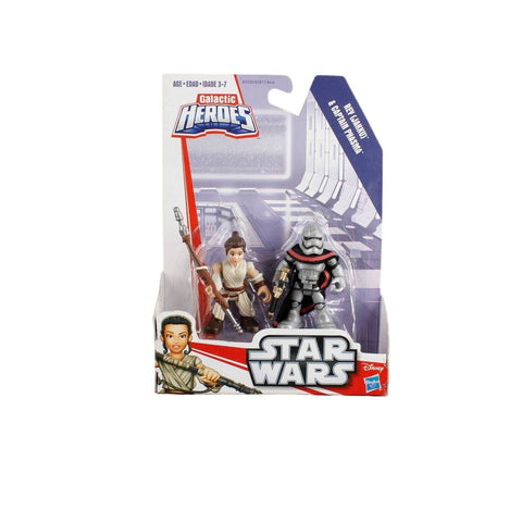 Hasbro NEW Galactic Heroes Rey (Jakku) & Captain Phasma 3" Figures