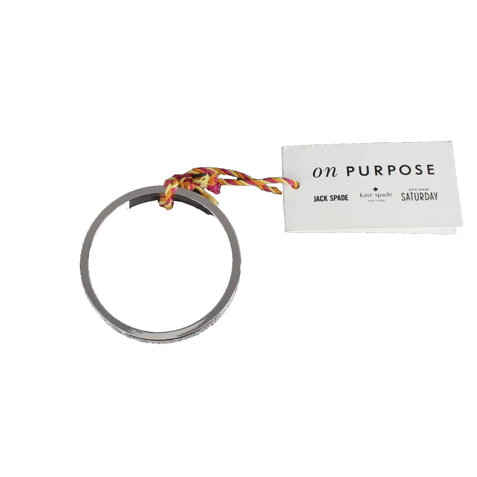 On Purpose Fortunee Inspire Silver Hardware Mesh Insert 2.5" Bracelet
