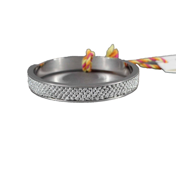On Purpose Fortunee Inspire Silver Hardware Mesh Insert 2.5" Bracelet