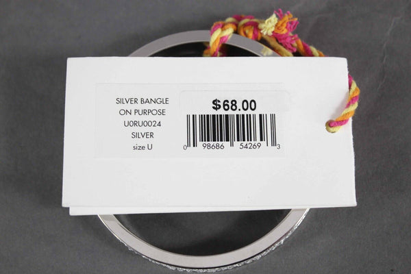 On Purpose Fortunee Inspire Silver Hardware Mesh Insert 2.5" Bracelet