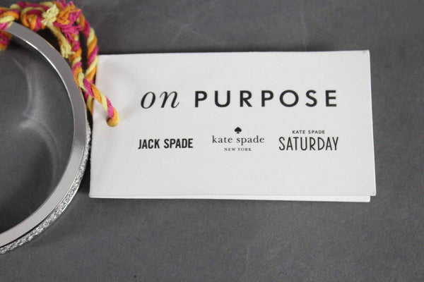 On Purpose Fortunee Inspire Silver Hardware Mesh Insert 2.5" Bracelet