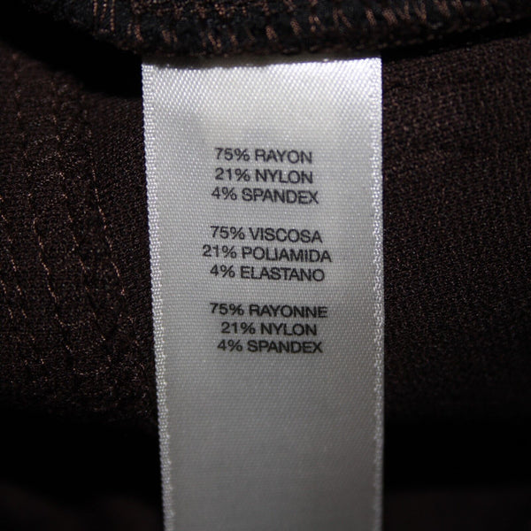 Chicos NEW $89 So Slimming Sz 3 x 30 Cocoa Bean Brown Peyton Rayon Nylon Pant