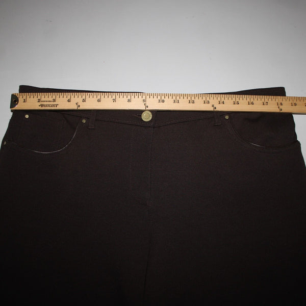 Chicos NEW $89 So Slimming Sz 3 x 30 Cocoa Bean Brown Peyton Rayon Nylon Pant