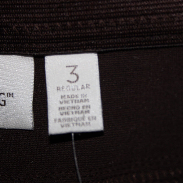 Chicos NEW $89 So Slimming Sz 3 x 30 Cocoa Bean Brown Peyton Rayon Nylon Pant