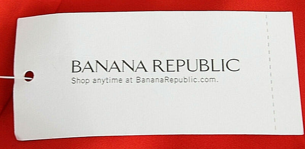 Banana Republic NEW $128 Sz 8 Red White Stripe Lined 100% Polyester Dress