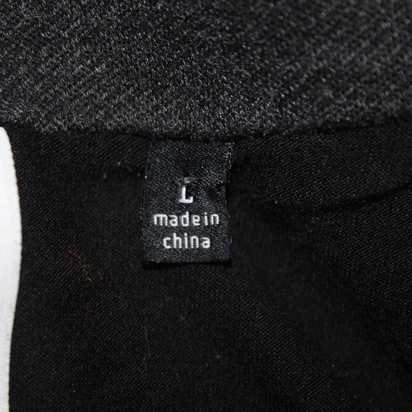 Cabi Jacket Sz L Gray Black Pockets Collared Mesh Sides Rayon Nylon Jacket