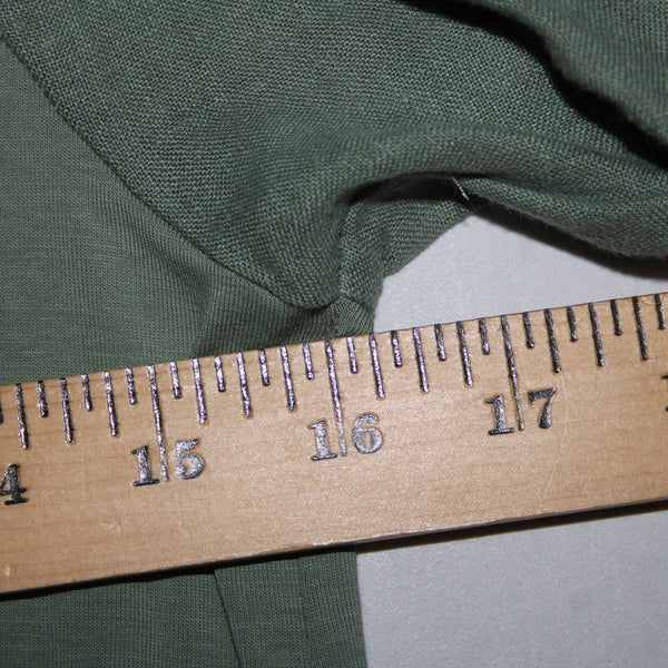 Carolyn Donnelly The Edit Sz 2-4 Green Pull Over Pockets 100% Linen Cotton Dress