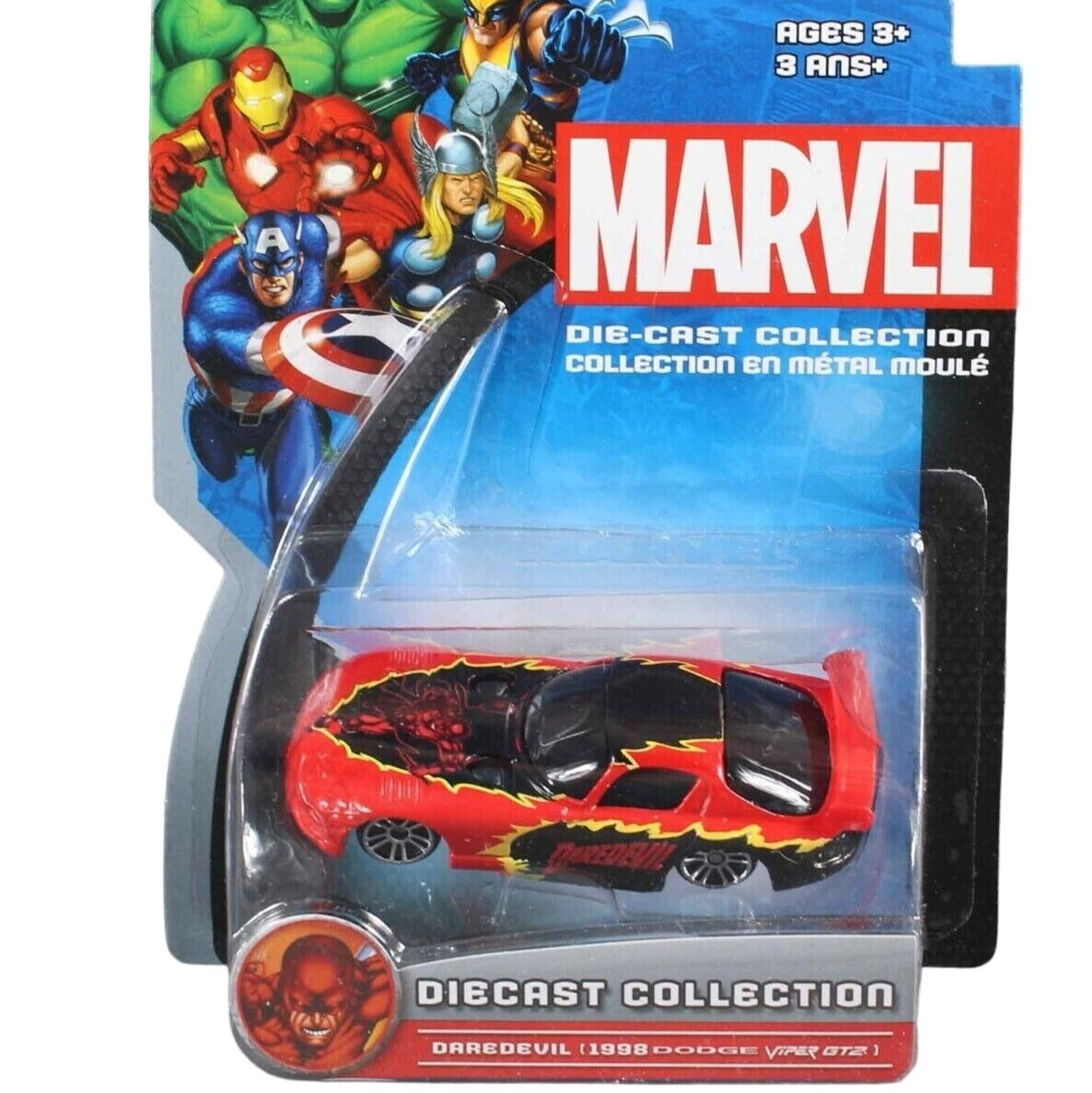 Mattel Marvel 2011 Daredevil (1998 Dodge Viper GT2) Die-Cast Collection