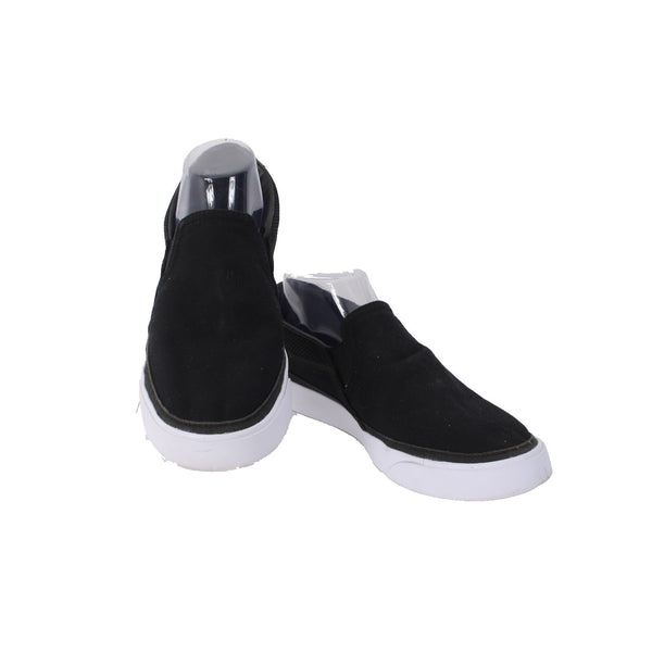 Nike Sneakers Court Legacy Sz 9 Black White Slip On Fabric Casual Sneakers