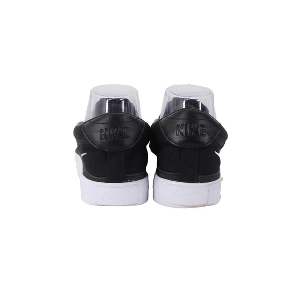 Nike Sneakers Court Legacy Sz 9 Black White Slip On Fabric Casual Sneakers