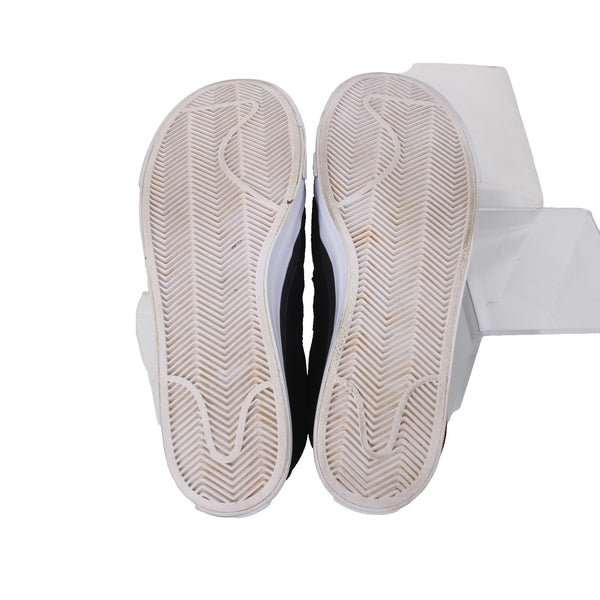 Nike Sneakers Court Legacy Sz 9 Black White Slip On Fabric Casual Sneakers