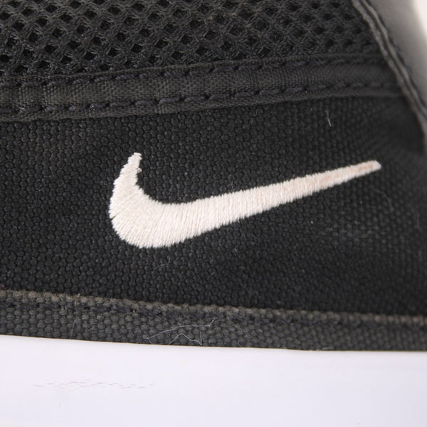 Nike Sneakers Court Legacy Sz 9 Black White Slip On Fabric Casual Sneakers