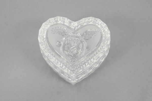 Bohemia Imprese 2 pc 3" Crystal Heart Box