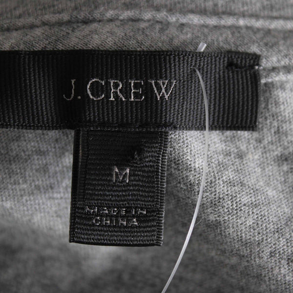 J Crew NEW Sz M Gray Sequin Gold Silver Short Sleeve 100% Cotton Tee Shirt