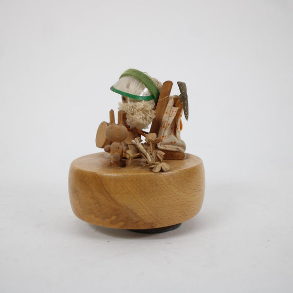 Schmid Wood Girl 4" AS IS Music Box Figurine