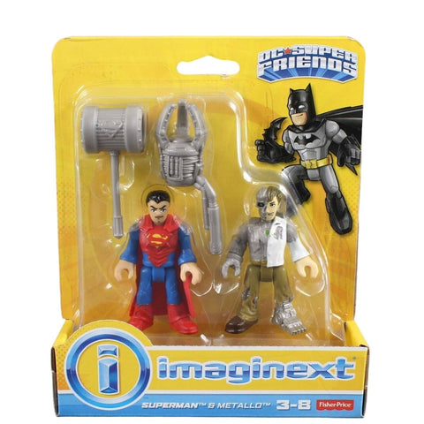 Fisher Price Imaginext DC Super Friends Superman & Metallo Action Figures