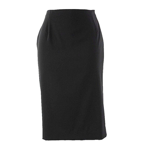 Doncaster Sz 10 Black Polyester Blend Perfect Straight Skirt