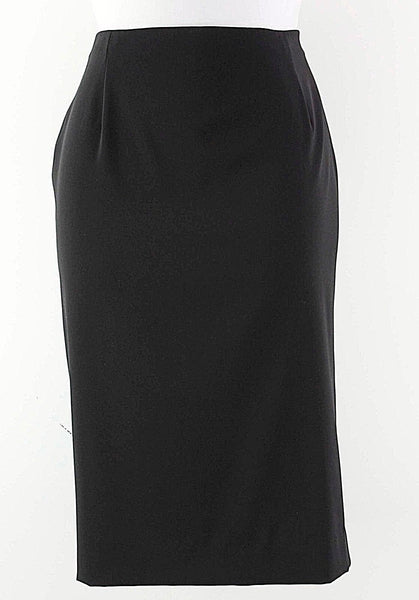 Doncaster Sz 10 Black Polyester Blend Perfect Straight Skirt