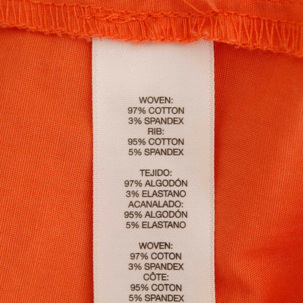 Chicos Zenergy NEW $89 Sz 1 x 22 Orange Cargo Cotton Blend Crop Pant