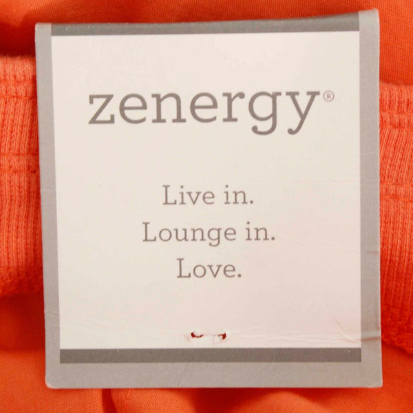 Chicos Zenergy NEW $89 Sz 1 x 22 Orange Cargo Cotton Blend Crop Pant