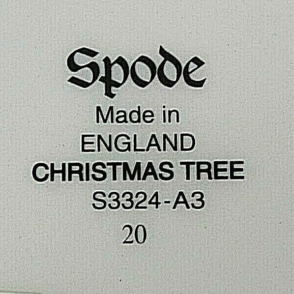 Spode NEW $40 8 x 7 Cream Multi Christmas Tree Shaped Dish