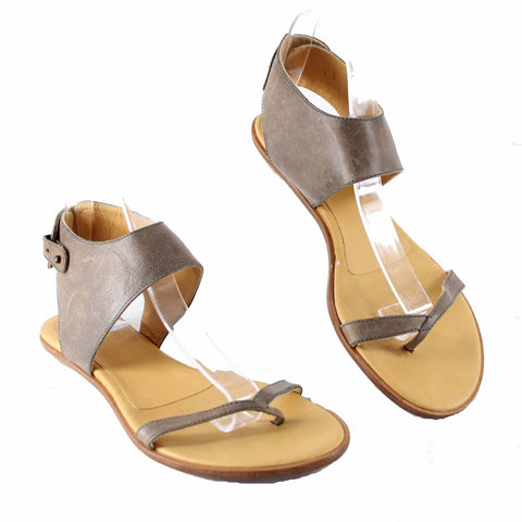 Coclico Sz 7 US (Missized to 39) Brown Tan Adjustable Ankle Strap Sandal