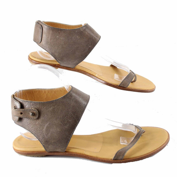 Coclico Sz 7 US (Missized to 39) Brown Tan Adjustable Ankle Strap Sandal