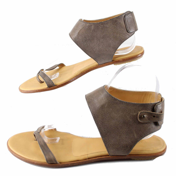 Coclico Sz 7 US (Missized to 39) Brown Tan Adjustable Ankle Strap Sandal
