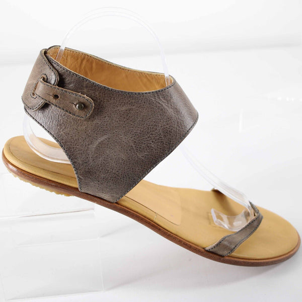 Coclico Sz 7 US (Missized to 39) Brown Tan Adjustable Ankle Strap Sandal